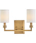 Moore 2-Light Medium Sconce in Heritage Brass