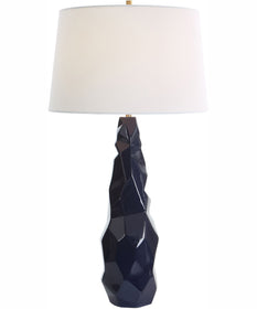 Kavos Geometric Blue Table Lamp