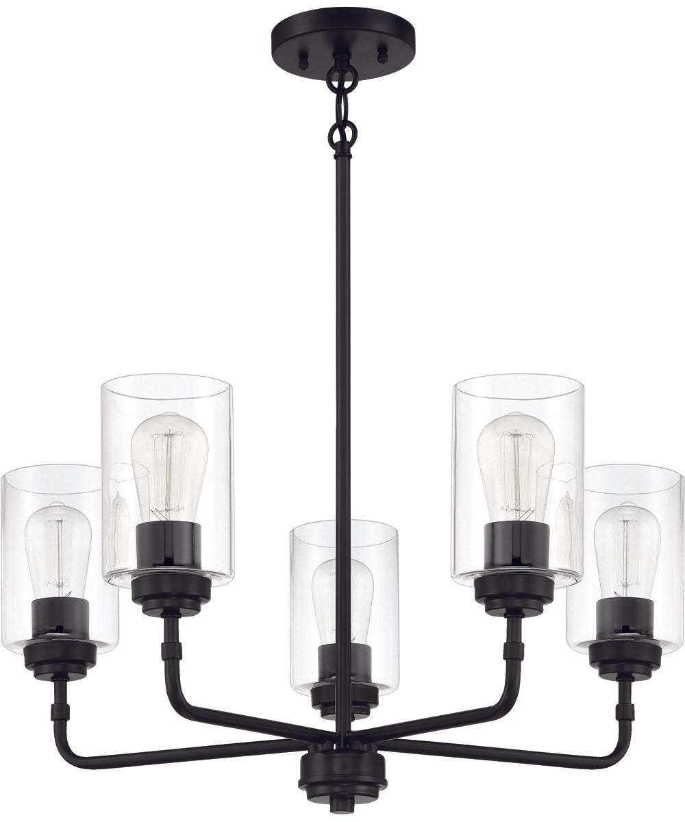Stowe 5-Light Chandelier Flat Black