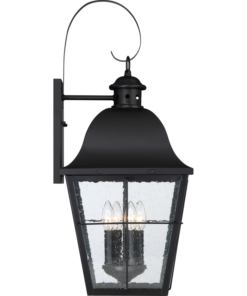 Millhouse Extra Large 4-light Outdoor Wall Light Mystic Black