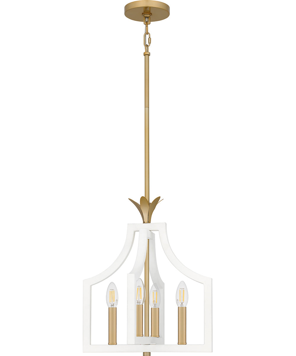 Dusty Lane 4-light Pendant Matte White