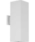 6" LED Square Up/Down Outdoor Wall Mount Fixture White