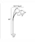 Vasanti 3-Light 3-Light Arch Lamp Dark Brz/Patterned Fabric