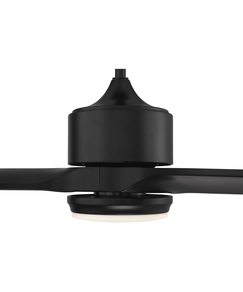 60" Mobi 1-Light Ceiling Fan Flat Black