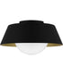 Quoizel Flush Mount Medium 1-light Flush Mount Matte Black