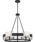 Stratum 5-light Chandelier Royal Ebony
