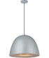 Fungo 16 inch LED Pendant Dark Grey / Coffee