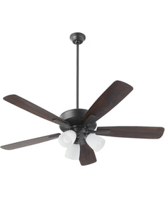 52" Ovation 3-light LED Ceiling Fan Matte Black