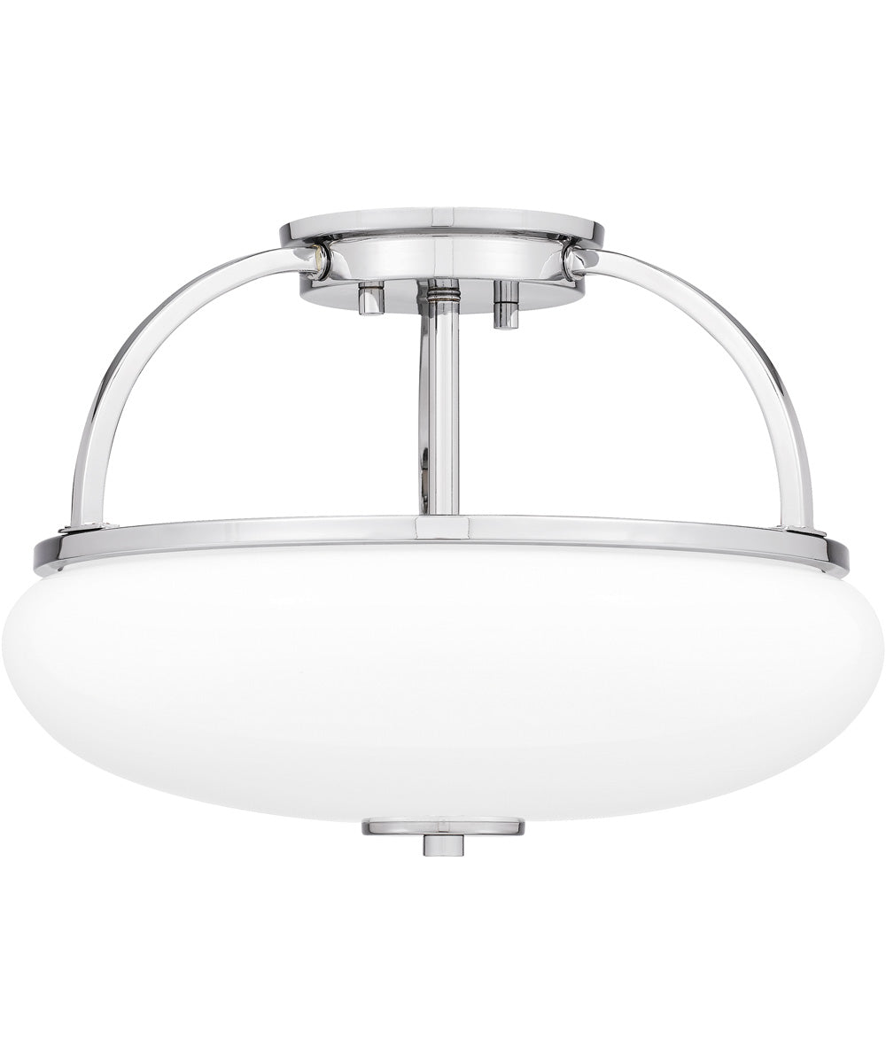 Easton 3-light Semi Flush Mount Polished Chrome