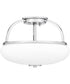 Easton 3-light Semi Flush Mount Polished Chrome