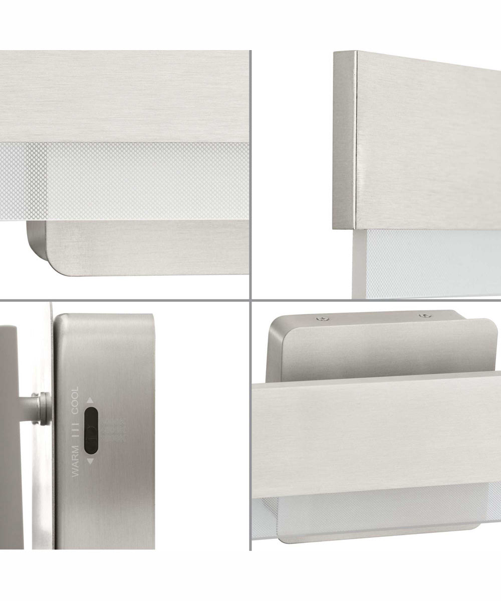 Semblance 24 in. Medium Modern 3CCT Integrated LED Linear Vanity Light Brushed Nickel