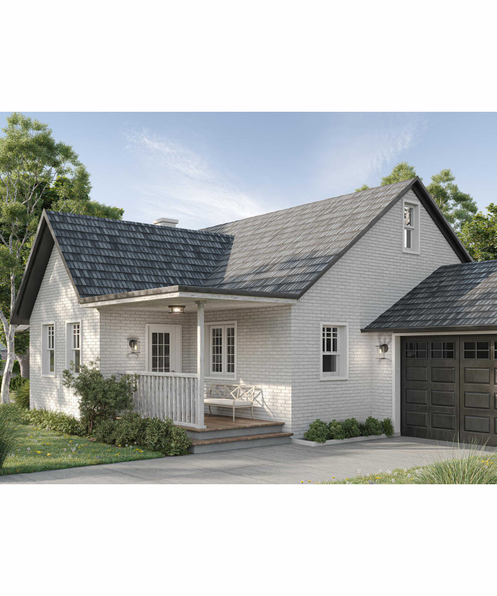 Gunther 1-Light Modern Farmhouse Medium Wall Lantern Matte Black