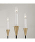 Avant 6-Light Chandelier Aged Brass and Black