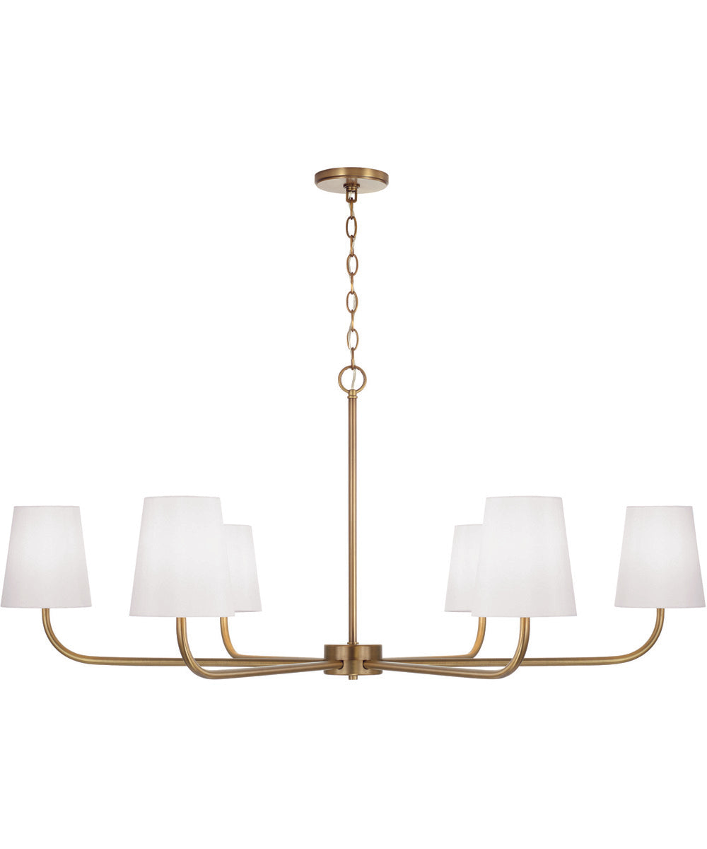 Brody 6-Light Chandelier Aged Brass