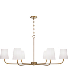 Brody 6-Light Chandelier Aged Brass