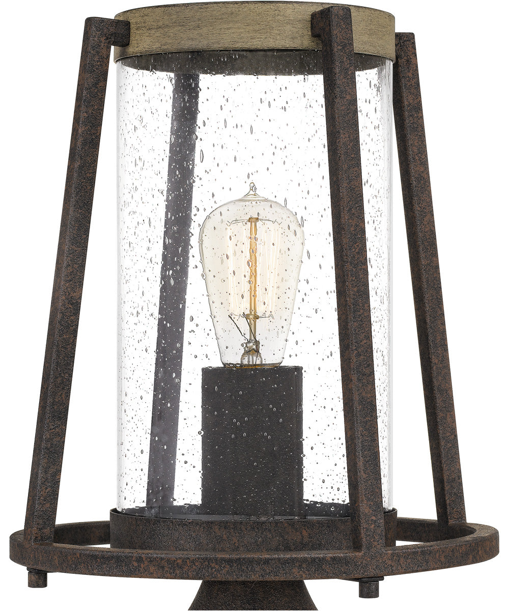 Brockton Large 1-light Outdoor Post Light Rustic Black