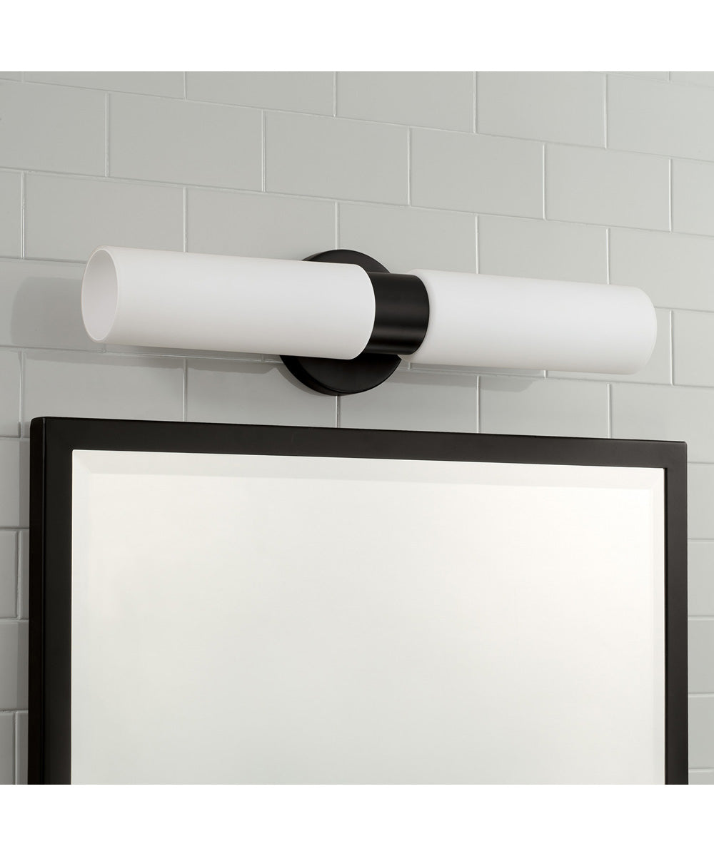 Theo 2-Light Sconce Matte Black