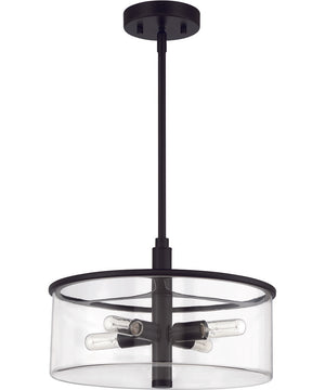 Hailie 4-Light Pendant Flat Black