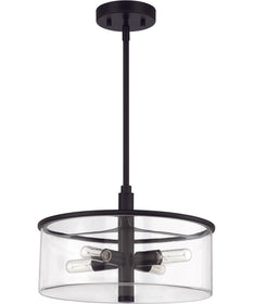 Hailie 4-Light Pendant Flat Black