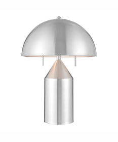 Ranae 2-Light Metal Table Lamp Brushed Nickel