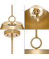 Parkhurst 3-Light New Traditional Metal Pendant Light Brushed Bronze