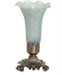 8" High Gray Tiffany Pond Lily Accent Lamp
