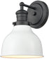 Haralson 1-Light vanity-Light  Charcoal / Enamel White