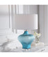 Marjorie Frosted Turquoise Table Lamp
