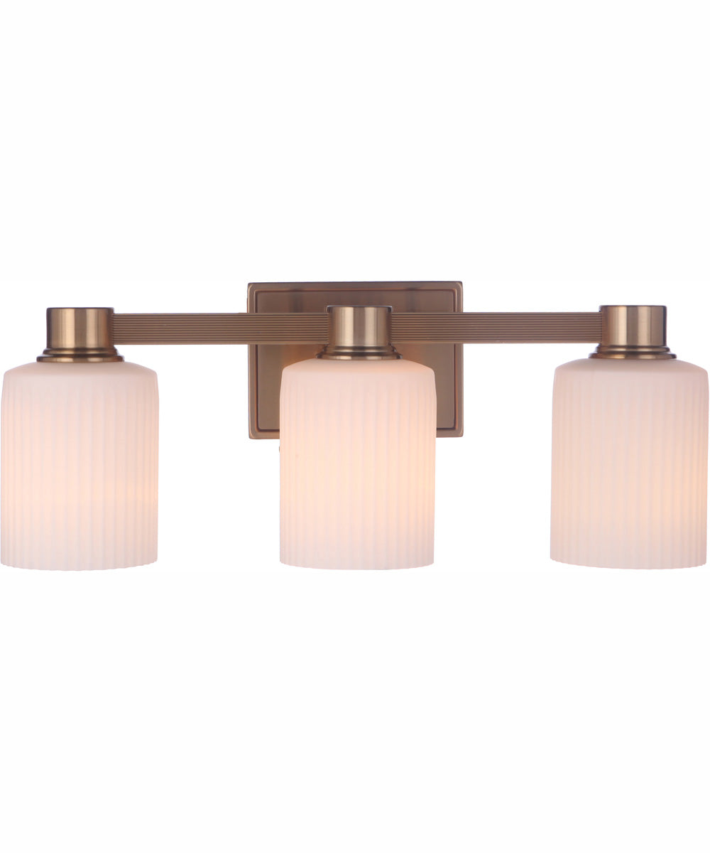 Bretton 3-Light Vanity Satin Brass