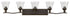 46"W Bolla 5-Light Bath Five Light in Olde Bronze with Clear Seedy