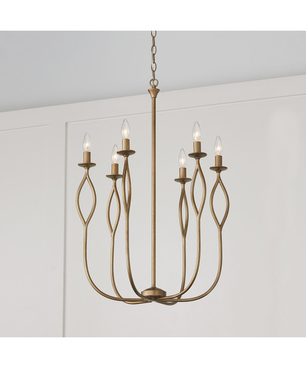 Cohen 6-Light Chandelier Mystic Luster