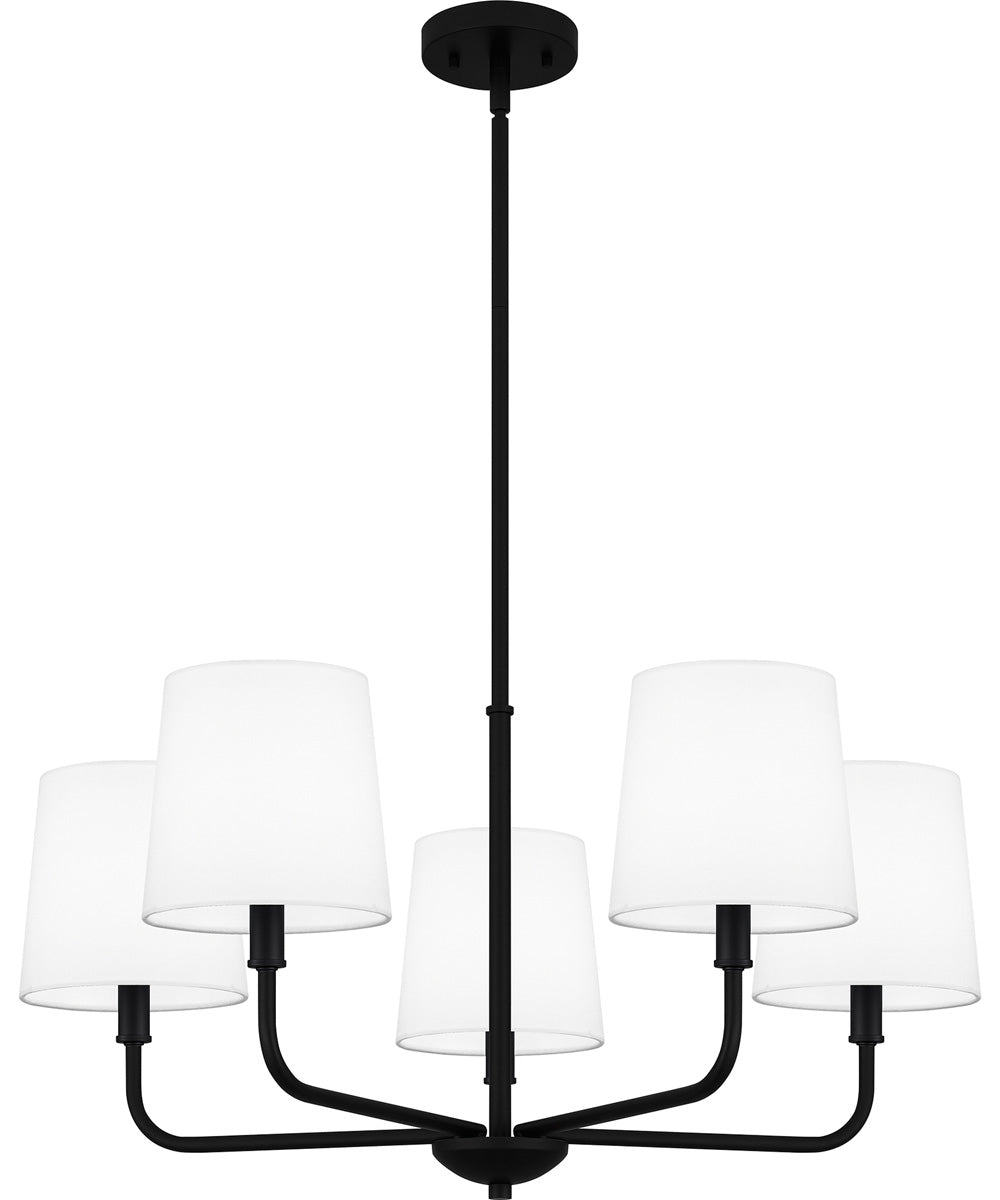 Gallagher 5-light Chandelier Matte Black