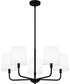 Gallagher 5-light Chandelier Matte Black