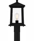 Satterfield Large 1-light Outdoor Post Light  Coastal Armour Matte Black