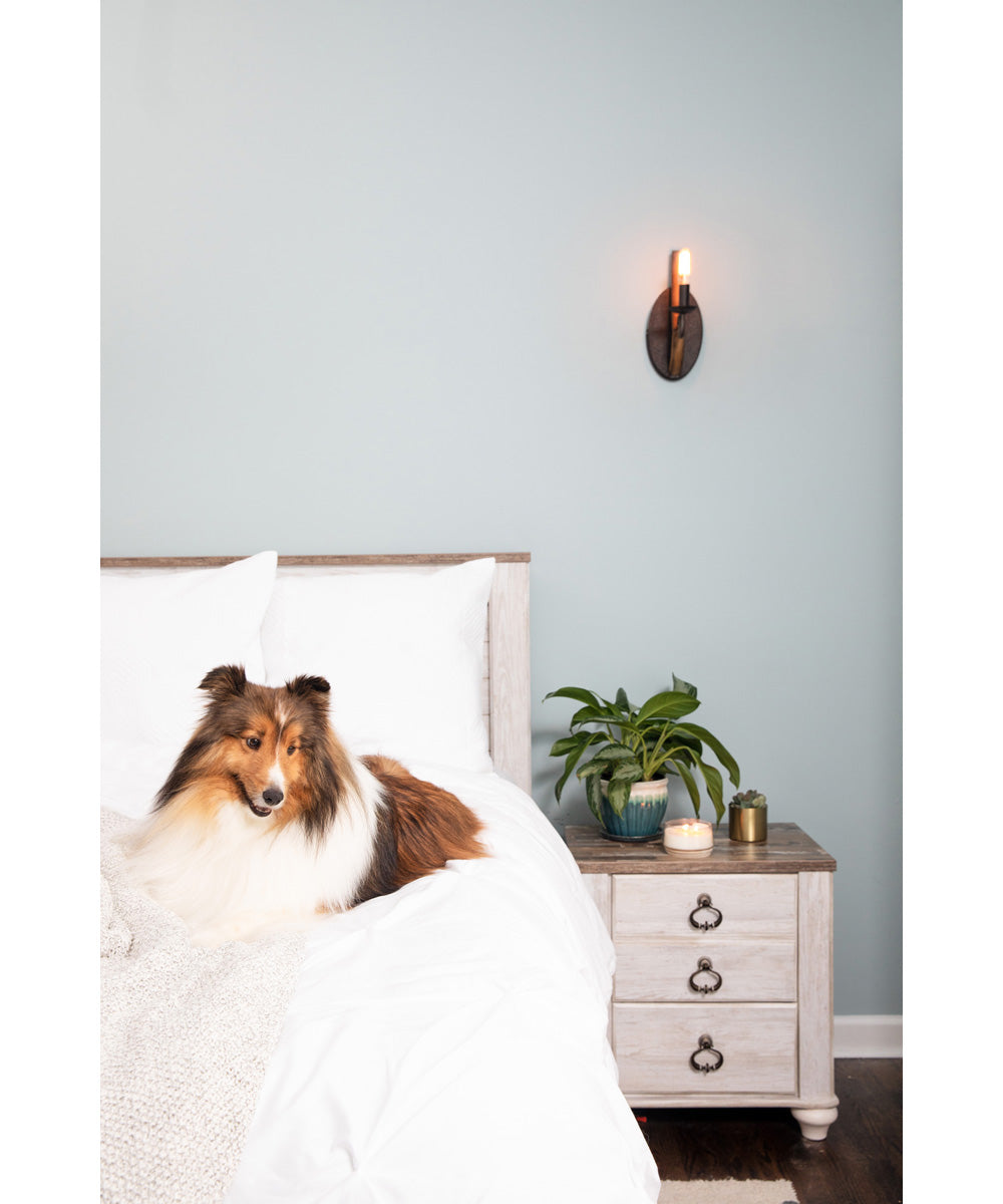 Shire Small 1-light Wall Sconce Rustic Black