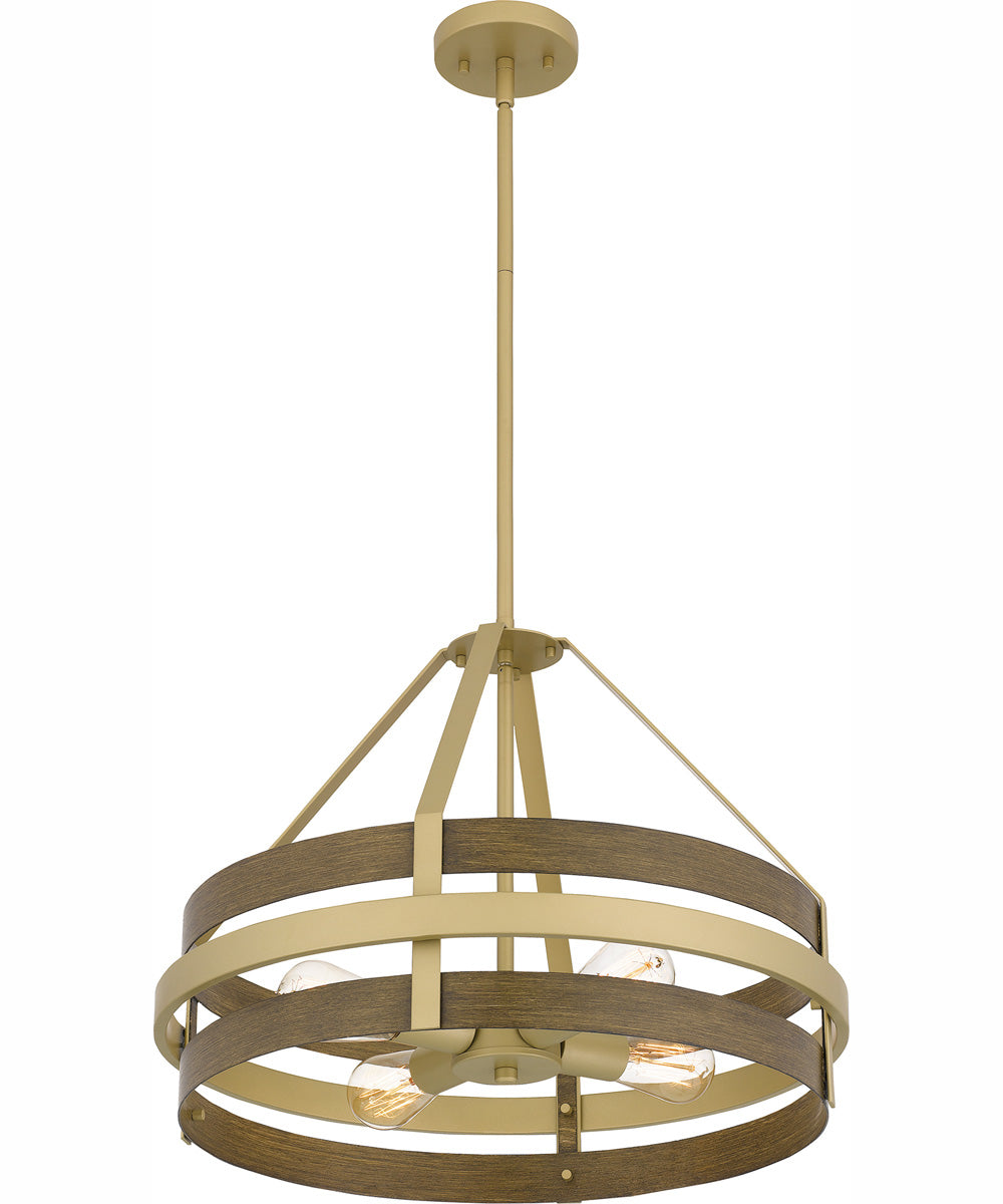 Gadsen 4-light Pendant Champagne Gold