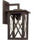 Avondale 1-Light Outdoor Wall Mount In Oiled Bronze With Clear Glass