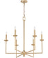 Eldorado 6-light Chandelier Aged Brass