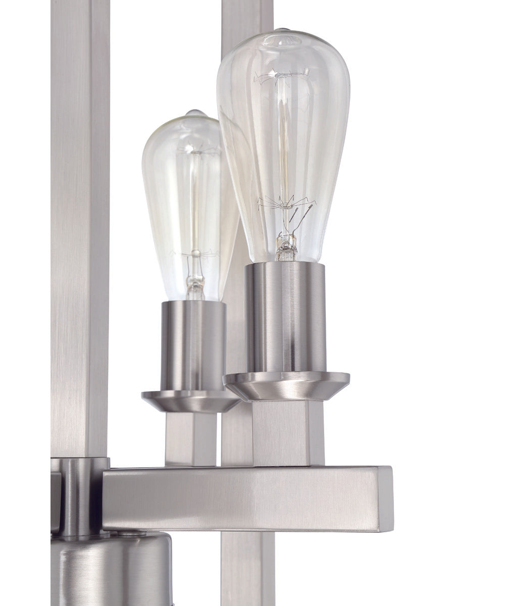 Chicago 4-Light Foyer Brushed Polished Nickel