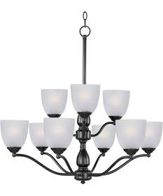 Stefan 9-Light Chandelier Black
