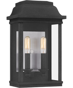 Berkley Medium 2-light Outdoor Wall Light  Coastal Armour Aluminum Mottled Black