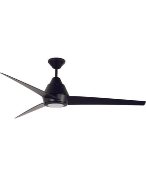 60" Acadian 1-Light LED Indoor/Outdoor Ceiling Fan (Blades Included) Flat Black