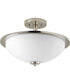 Replay 2-Light 14-3/4" Semi-Flush Polished Nickel