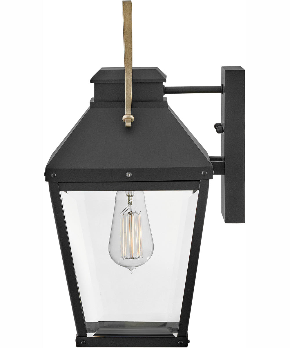 Dawson 1-Light Small Wall Mount Lantern in Black