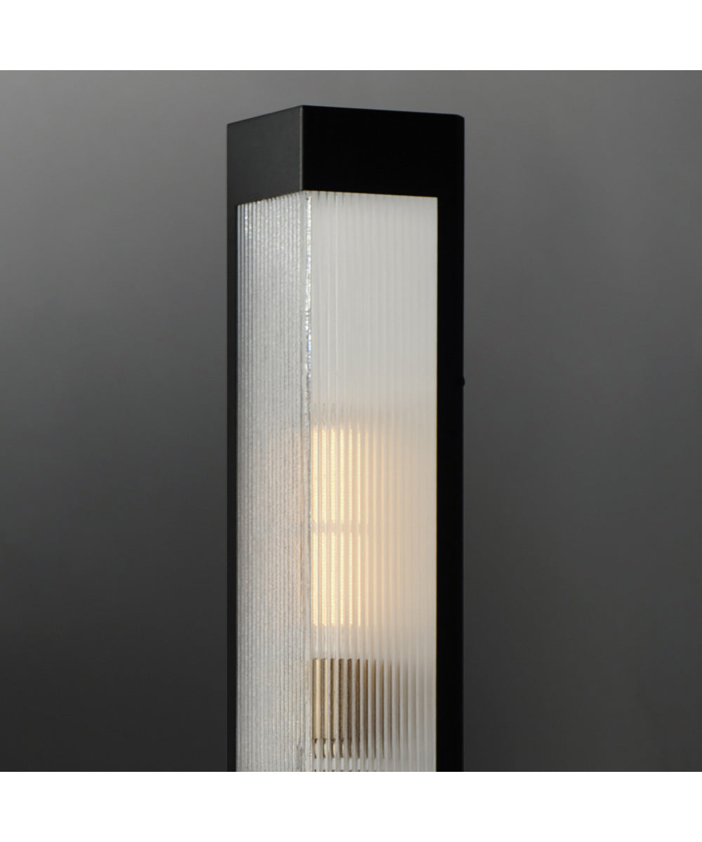 Triform 32 inch Outdoor Wall Sconce Black / Antique Brass