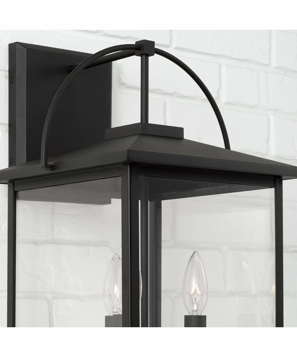 Bryson 3-Light Outdoor Wall-Lantern Rain or Shine - Black
