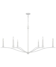 Grady 6-Light Chandelier Textured White
