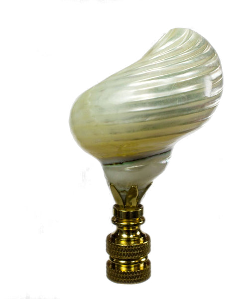 Shells Finials LampsUSA Finials Silver Mouth Shell Finial SH13