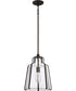 Haverford 1-light Pendant Rustic Black