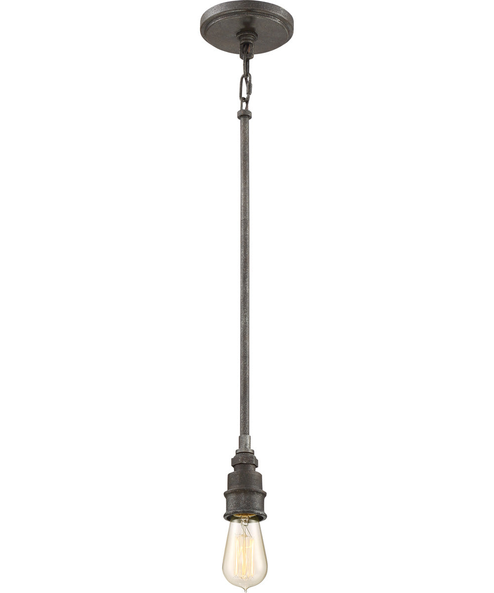 Squire Small 1-light Mini Pendant Rustic Black